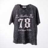 ウォッシュ加工オーバーサイズナンバープリントTシャツ | attagirl  | 詳細画像2 
