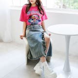 ウォッシュ加工オーバーサイズレトロプリントTシャツ | attagirl  | 詳細画像13 
