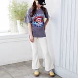 ウォッシュ加工オーバーサイズレトロプリントTシャツ | attagirl  | 詳細画像16 