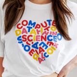 ホワイト | アイスシルクハートプリントTシャツ | attagirl 