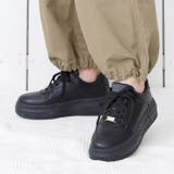 ブラックスムース | 厚底ローカットスニーカー | attagirl