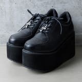 ブラックスムース | 厚底レースアップシューズ | attagirl