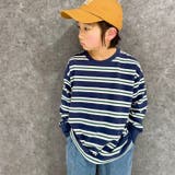オーバーサイズボーダーロンT キッズ 長袖Tシャツ | NEXT WALL | 詳細画像3 