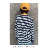 オーバーサイズボーダーロンT キッズ 長袖Tシャツ | NEXT WALL | 詳細画像11 
