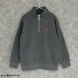 POLOCHAMPS オーバーサイズハーフジップ裏起毛トレーナー キッズ | NEXT WALL | 詳細画像11