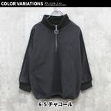 袖ライン ハーフジップBIGトレーナー キッズ | NEXT WALL | 詳細画像19 