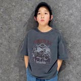 ピグメント染めオーバーサイズプリントTシャツ キッズ 子供服 | NEXT WALL | 詳細画像3