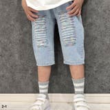 レインボーダメージデニムハーフパンツ 子供服 男の子 | NEXT WALL | 詳細画像2