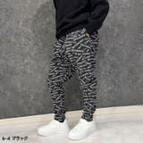 裏起毛 総柄テーパードパンツ スウェットパンツ | NEXT WALL | 詳細画像5 