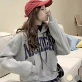 レディース BIGパーカー カレッジ風 | NEXT WALL【WOMAN】 | 詳細画像1 