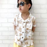16-15オフホワイト | キッズ アロハシャツ 半袖 | NEXT WALL