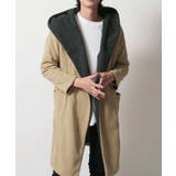 6-4キャメル×杢チャコール | メンズ コーディガン コート | NEXT WALL