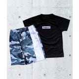 12-10ブラック×グレー/B | キッズ セットアップ 上下セット | NEXT WALL
