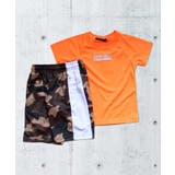 12-9オレンジ/B | キッズ セットアップ 上下セット | NEXT WALL