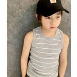 12-9杢グレー/ボーダー | キッズ タンクトップ 子供服 | NEXT WALL