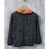 18-14杢チャコール×オレンジ | キッズ パーカー トップス | NEXT WALL