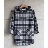 9-8グレー・ブラック系 | キッズ ネルシャツ シャツパーカー | NEXT WALL