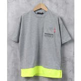 12-2杢グレー×ライム/A | キッズ Tシャツ 子供服 | NEXT WALL