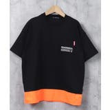 12-5ブラック×オレンジ/A | キッズ Tシャツ 子供服 | NEXT WALL