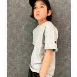 5-4杢グレー | Champion オーバーサイズ ワンポイントTシャツ | NEXT WALL