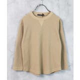 12-1ベージュ/A | ワッフル素材BIGロンT キッズ 男の子 | NEXT WALL