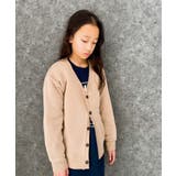 10-3ベージュ | 裏起毛BIGカーディガン キッズ カーデ | NEXT WALL