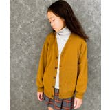 10-4キャメル | 裏起毛BIGカーディガン キッズ カーデ | NEXT WALL