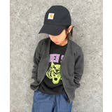 10-8杢チャコール | 裏起毛BIGカーディガン キッズ カーデ | NEXT WALL