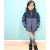 10-9チャコール/B | 中綿切替アウター キッズ 中綿ジャケット | NEXT WALL