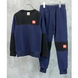 8-3ネイビー/A | キッズ セットアップ 上下セット | NEXT WALL