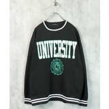 18-18ブラック/F | 裏起毛BIGトレーナー メンズ スウェット | NEXT WALL