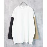 20-11オフホワイト/切替 | メンズ ロンT Tシャツ | NEXT WALL