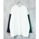 20-12オフホワイト/切替 | メンズ ロンT Tシャツ | NEXT WALL