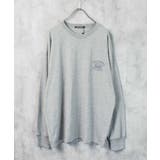 20-12杢グレー/B | メンズ ロンT Tシャツ | NEXT WALL
