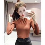 4-4ブラウン | レディース ロンT 肩あき | NEXT WALL【WOMAN】