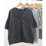 6-6杢ブラック | 5分袖BIGカーディガン キッズ 子供服 | NEXT WALL