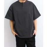 18-17チャコール/ヘンリーネック | メンズ Tシャツ 半袖 | NEXT WALL