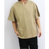 18-8ベージュ/キーネック | メンズ Tシャツ 半袖 | NEXT WALL