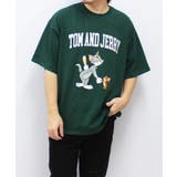 16-15D/グリーン/D | トム&ジェリー メンズ 半袖Tシャツ | NEXT WALL