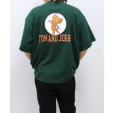 16-3D/グリーン/A | トム&ジェリー メンズ 半袖Tシャツ | NEXT WALL