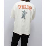 16-5オフホワイト/B | トム&ジェリー メンズ 半袖Tシャツ | NEXT WALL