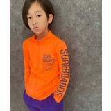 8-7オレンジ/B | フルジップ長袖ラッシュガード キッズ 水着 | NEXT WALL