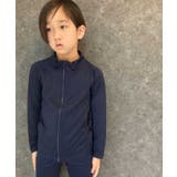 1-1ネイビー | スクール水着 キッズ 長袖ラッシュガード | NEXT WALL