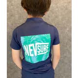 8-8ネイビー/B | NEVSURF 半袖ラッシュガード キッズ | NEXT WALL