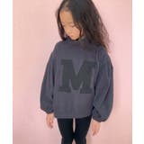 6-2チャコール/A | バルーン袖ハイネックBIGトレーナー キッズ 子供服 | NEXT WALL