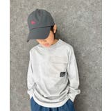 6-1杢グレー | ポケット付きオーバーTシャツ ロンT キッズ | NEXT WALL