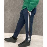 12-10ネイビー/B | サイドラインスウェットパンツ キッズ パンツ | NEXT WALL