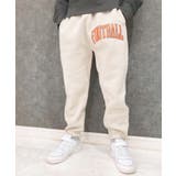 18-10G/ベージュ/D | アメカジプリント裏起毛スウェットパンツ キッズ 子供服 | NEXT WALL