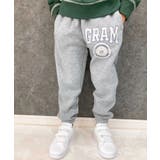 18-7杢グレー/C | アメカジプリント裏起毛スウェットパンツ キッズ 子供服 | NEXT WALL