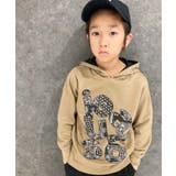 16-11ベージュ/C | プリントBIGフーディー プリントパーカー キッズ | NEXT WALL